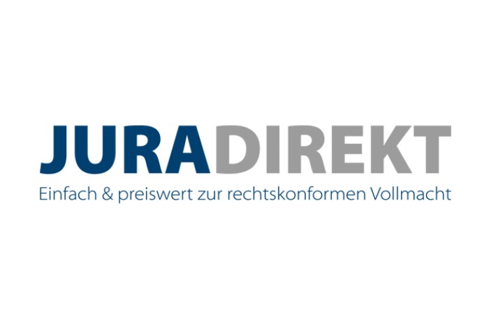 Logo Jura Direkt - Einfach & preiswert zu rechtskonformen Vollmacht
