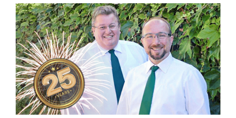 Christoph Dierkes und Karl Kramer feiern Ihr 25 jähriges Jubiliäum