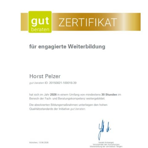 Siegel gut beraten