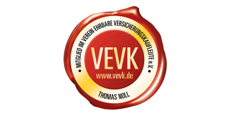 Logog VEVK Mitglied im Verein Ehrbare Versicherungskaufleute e.V.