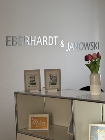 Schriftzug Eberhardt und Janowski