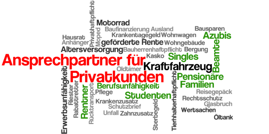 Begriffe rund um Ansprechpartner für Privatkunden