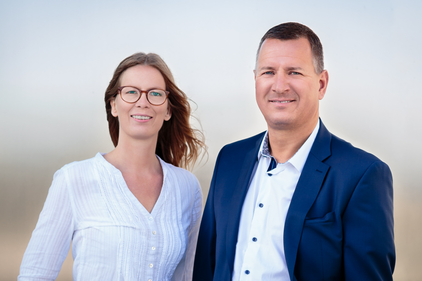 Mitarbeiter Markus Koltermann und Mitarbeiterin Yvonne Koltermann-Ohr