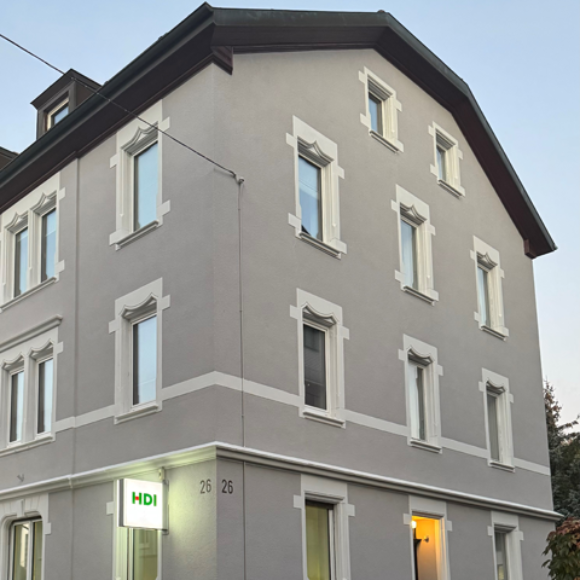 Aussendarstellung des Büro Gebäudes der HDI Feldheim