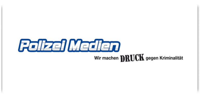 Logo Polizei Medien - Wir machen Druck gegen Kriminalität