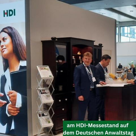 Stefan Dörfler am HDI Stand bei dem Deutschen Anwaltstag