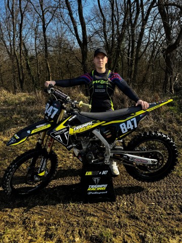 Steven Kambach mit dem Motorrad
