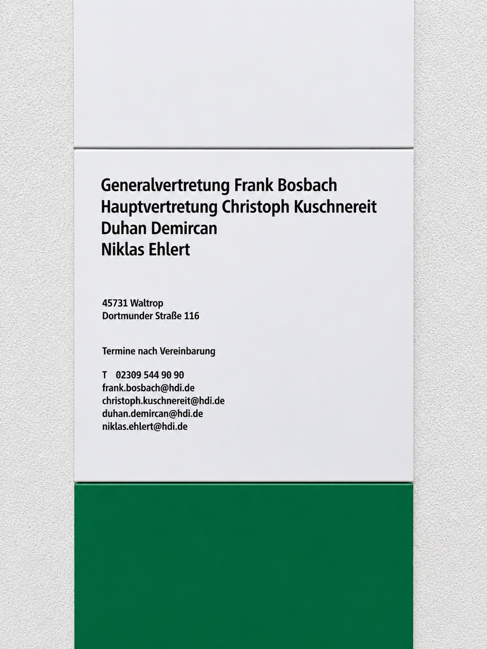Agentursteele der Agentur Bosbach