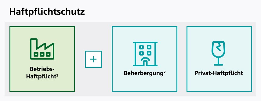 Infografik Bausteine Haftpflichtschutz