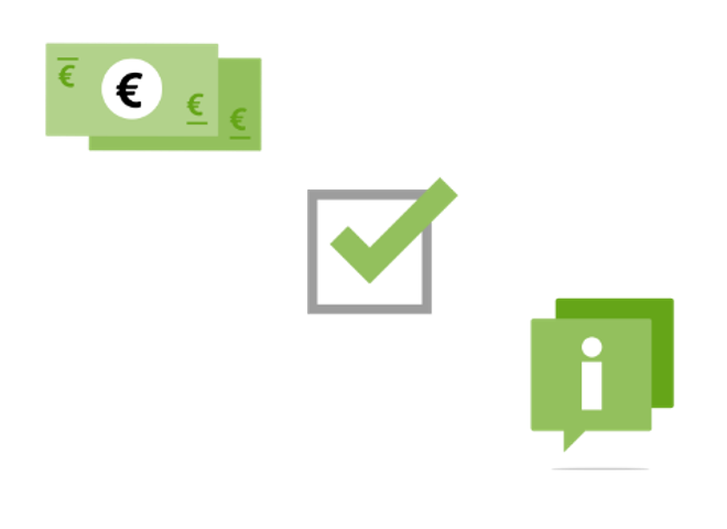 Icon Font Awesome  i-Button Geldschein Checka
