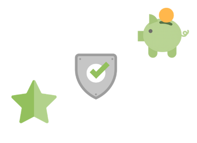 Icon Font Awesome  Stern Schild Sparschwein